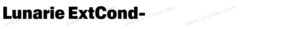 Lunarie ExtCond字体转换